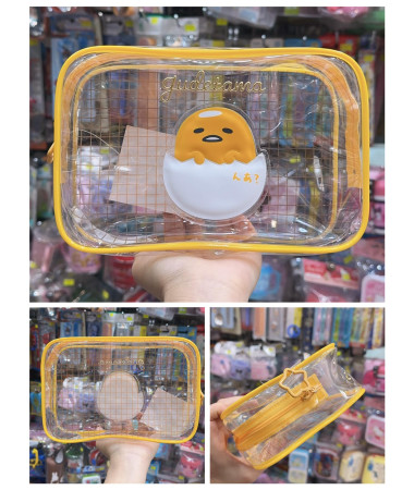 🇯🇵日本直送🇯🇵 蛋黃哥透明拉鍊收納袋/化妝袋