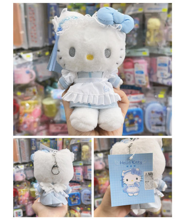 🇯🇵日本直送🇯🇵 Kitty 淺藍色天使造型毛公仔匙扣