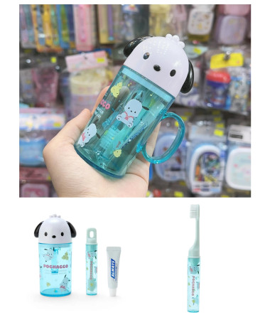 🇯🇵日本直送🇯🇵 PC 狗牙刷牙膏套裝連杯