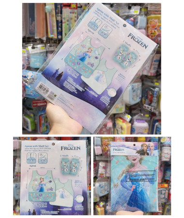 Frozen Elsa 兒童圍裙連手袖/勞作圍裙