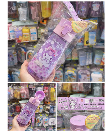 Kuromi 透明直飲式水樽連手帶 470ml