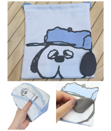 🇯🇵日本直送🇯🇵 Snoopy 立體耳仔索繩袋