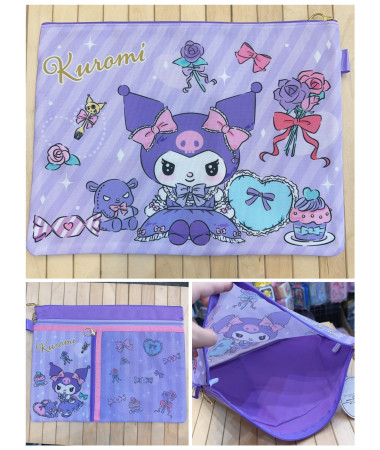 Kuromi 布質拉鍊文件功課袋