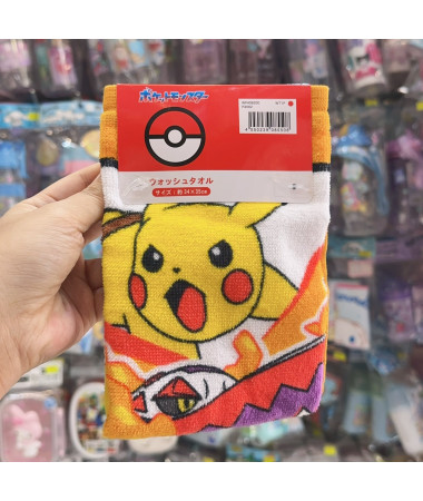 🇯🇵日本直送🇯🇵 Pokemon 比卡超全棉方形毛巾