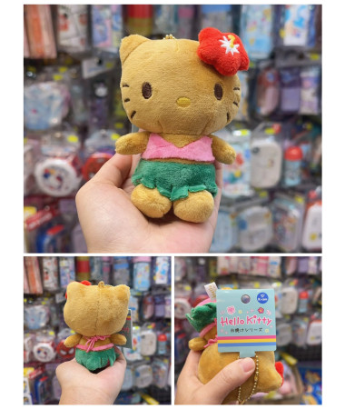 🇯🇵日本直送🇯🇵 Hello Kitty 曬黑黑皮毛公仔匙扣