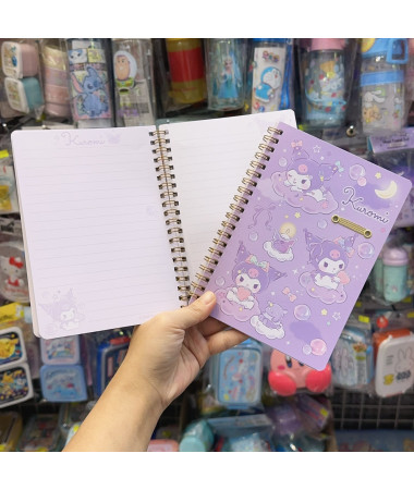 Kuromi 單行簿(簿面可插筆)