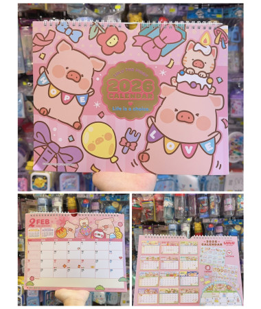 Lulu 豬 2026 年掛曆