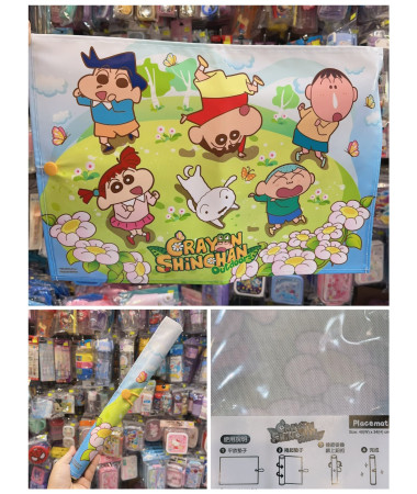 蠟筆小新餐枱墊(可捲疊收納)