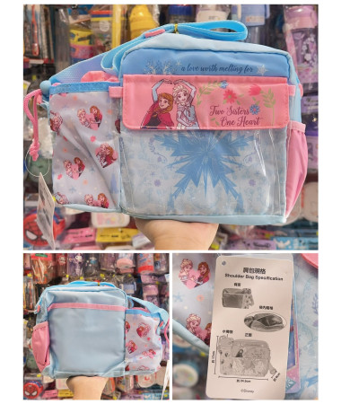 Frozen Elsa Anna 斜孭小食袋/食物袋連水樽位