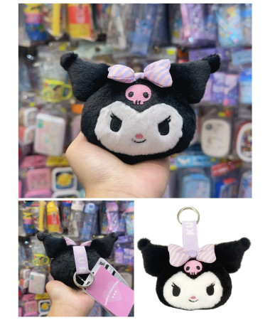 🇯🇵日本直送🇯🇵 Kuromi頭型毛公仔匙扣