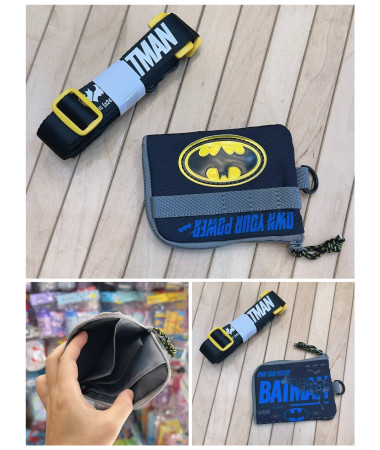 Batman 銀包散銀包連斜孭帶