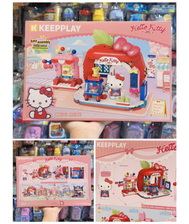 Hello Kitty 膠積木(角色公仔連場景)
