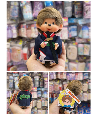 🇯🇵日本直送🇯🇵 Monchhichi 劍豪和服毛公仔匙扣