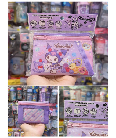 🇭🇰原裝行貨🇭🇰 Kuromi 雙拉鍊散銀小袋連鎖匙扣
