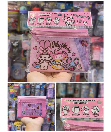 🇭🇰原裝行貨🇭🇰 My Melody 雙拉鍊散銀小袋連鎖匙扣