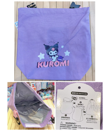 Kuromi手挽飯袋/小食袋/便當袋