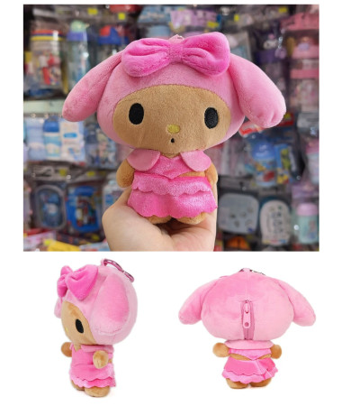 🇯🇵日本直送🇯🇵 My Melody 黑皮系列毛公仔匙扣