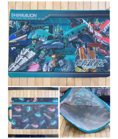 新幹線戰士 F4布質拉鍊文件功課袋連手挽帶