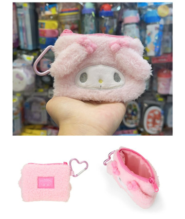🇯🇵日本直送🇯🇵 My Melody 拉鍊散銀包連心心扣