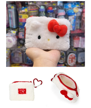 🇯🇵日本直送🇯🇵 Hello Kitty 拉鍊散銀包連心心扣