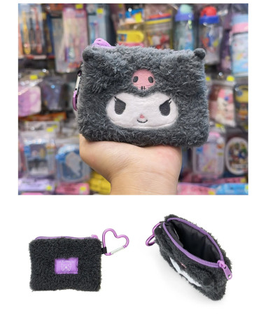 🇯🇵日本直送🇯🇵 Kuromi  拉鍊散銀包連心心扣