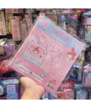 My Melody 小童圍裙/勞作圍裙連手袖套裝(L...