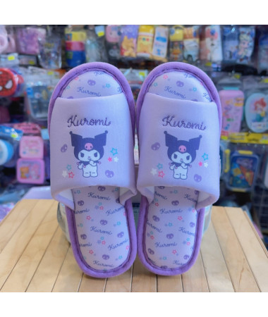Kuromi 小童 中童 成人輕便家居 拖鞋(防滑膠底)