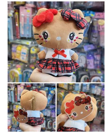 🇯🇵日本直送🇯🇵 Hello Kitty 曬黑黑皮毛公仔匙扣