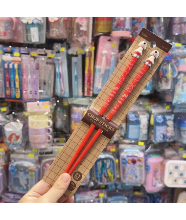 🇯🇵日本直送🇯🇵 Snoopy 公仔頭木筷子(紅色)