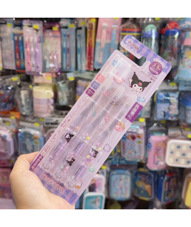 🇯🇵日本直送🇯🇵 Kuromi 小童牙刷套裝(3枝裝)