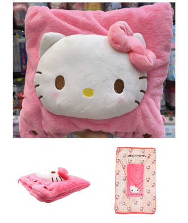 Hello Kitty 兩用咕𠱸連被 Cushion