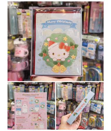 Hello Kitty 2025年聖誕咭套裝