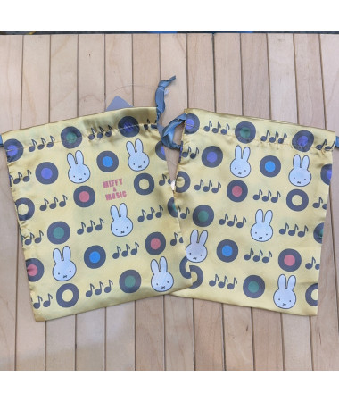🇯🇵日本直送🇯🇵 Miffy and Music 絲質索繩袋