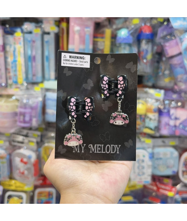 🇯🇵日本直送🇯🇵 My Melody 黑蝴蝶造型系列鯊魚髮夾