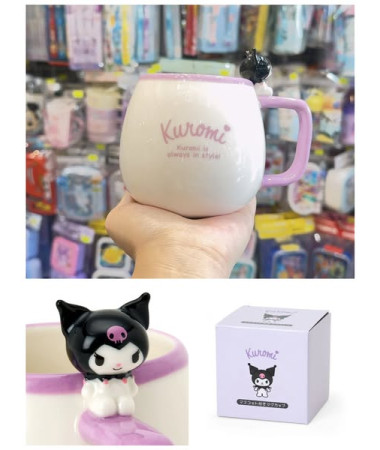 🇯🇵日本直送🇯🇵 Kuromi 立體公仔有耳陶瓷杯