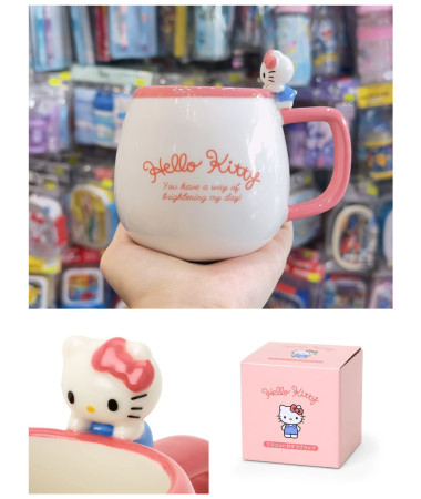 🇯🇵日本直送🇯🇵 Hello Kitty 立體公仔有耳陶瓷杯