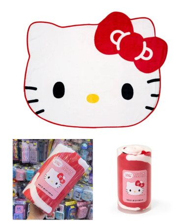 🇯🇵日本直送🇯🇵 Hello Kitty 頭型大毛毯/被仔