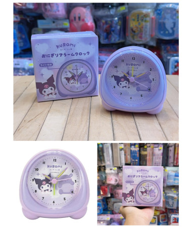 🇯🇵日本直送🇯🇵 Kuromi 發光靜音鬧鐘