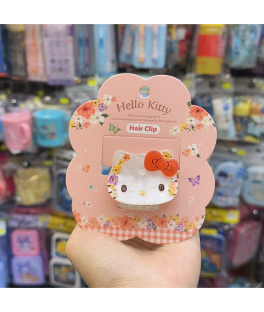 Hello Kitty 花花髮夾