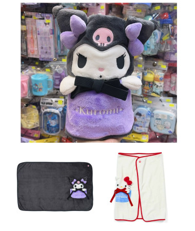 🇯🇵日本直送🇯🇵 Kuromi 兩用毛毯被仔(可做斗篷)