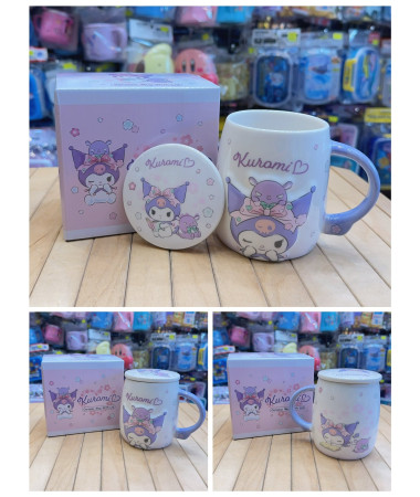 Kuromi 有耳陶瓷杯連蓋