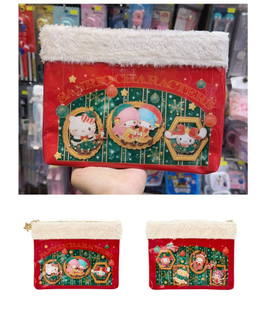 🇯🇵日本直送🇯🇵 Sanrio 聖誕系列拉鍊化妝袋