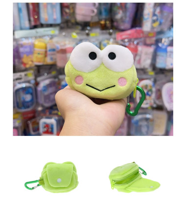 🇯🇵日本直送🇯🇵 Keroppi 青蛙迷你拉鍊收納袋連爬山扣