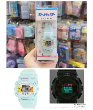 🇯🇵日本直送🇯🇵 Pokemon 比卡超薄荷綠電子手錶
