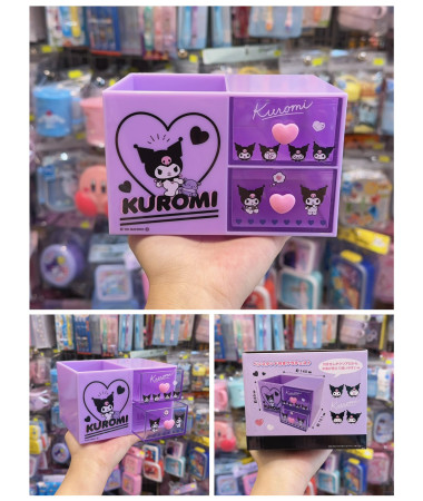 🇯🇵日本直送🇯🇵 Kuromi 筆筒連儲物櫃桶仔