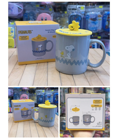 Snoopy Woodstock 陶瓷杯連杯蓋