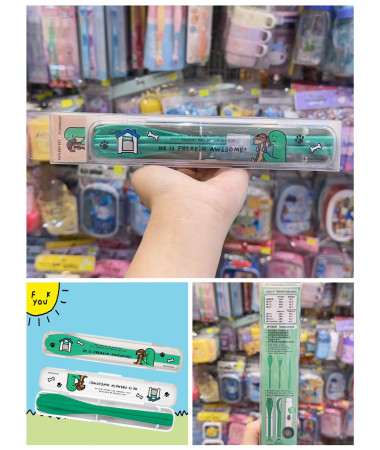 Joguman 恐龍匙羹叉筷子餐具套裝