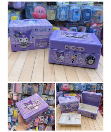 Kuromi 夾萬連密碼鎖及鎖匙/錢箱