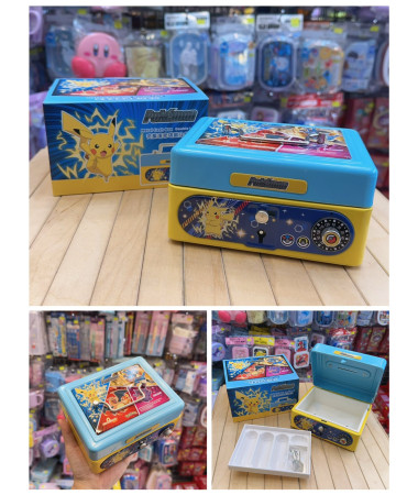 Pokemon 比卡超夾萬連密碼鎖及鎖匙/錢箱