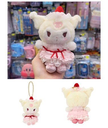🇯🇵日本直送🇯🇵 Kuromi 草莓蛋糕系列毛公仔匙扣